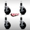 Service Caster 5'' SS Soft Rubber Swivel 1-5/8'' Expanding Stem Caster Set with Brake, 4PK SCC-SSEX20S514-SRS-TLB-158-4 - alternate 3